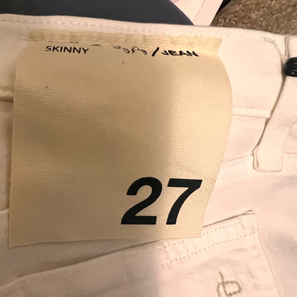 Rag&Bone White Denim Skinny Jeans NWT - Picture 8 of 10